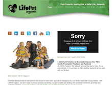 Tablet Screenshot of lifepet.com